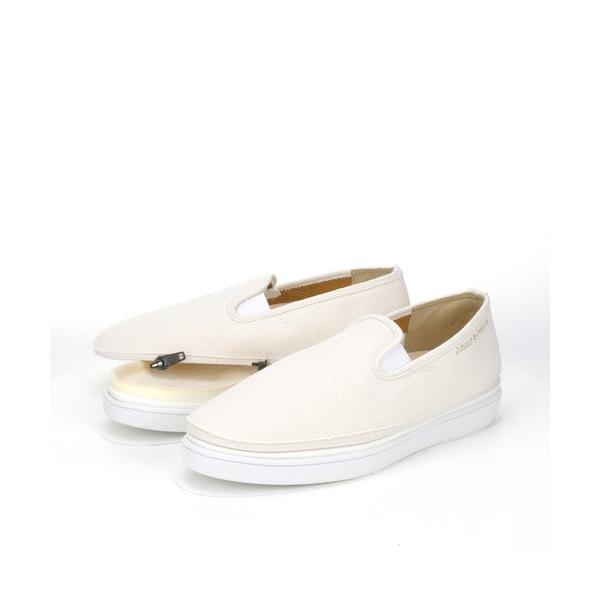 スリッポン コットン ゴムスリッポン レディース メンズ