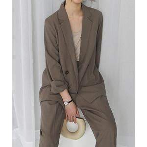 セットアップ 2つボタンダブルジャケットセットアップ