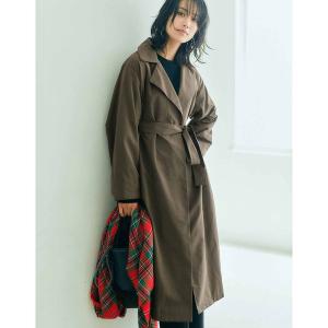 コート トレンチコート ＩＥＤＩＴ　福田麻琴さんコラボ　ライナー付きドレストレンチコート〈カーキ〉