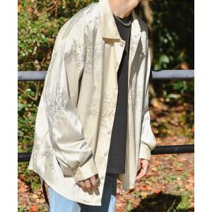 シャツ 「Adoon plain」ジャガードシャツ メンズ レディース