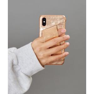 モバイルケース メンズ 「SHAKECASE」シェイクゴム メタリック iPhone X/XS用｜zozo