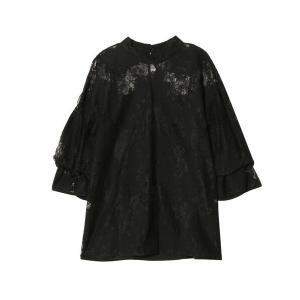 シャツ ブラウス カッティングレースブラウス