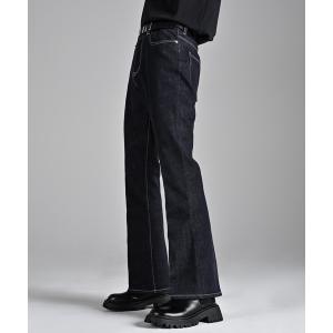 パンツ デニム ジーンズ 【NOWLE】スリム ストレート フレア デニム