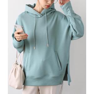 パーカー 裾ジップダンボールパーカー レディース