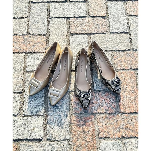 パンプス チャンキーヒールパンプス/91505