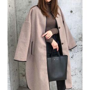 アウター ライナー付きパイピングコート