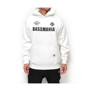 パーカー 【bassmania】BASSMANIAロゴシリコンワッペンデザインパーカー