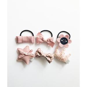 ヘアピン 「 Bambin / ボンバン 」 カラー リボン ヘアクリップ 2個