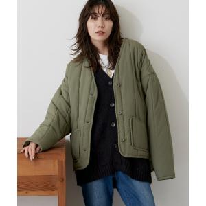 ジャケット ノーカラージャケット キルティングノーカラージャケット