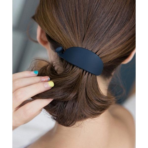 ヘアクリップ F＆D : マットカラーラウンドヘアクリップ