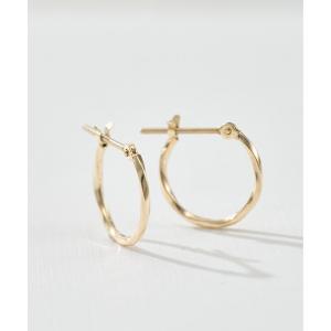 Jewel closet by L&Co. ピアス K10 2連風 フープピアス レディース