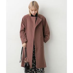 ノーカラードルマンスリーブコート