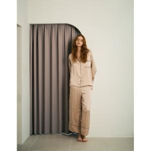 パジャマ ルームウェア SLEEPY SLEEPY（スリーピー スリーピー）シルクパジャマ　長袖＆ロングパンツ/セット　レディース　縫製リニューアル レディース
