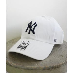 帽子 キャップ メンズ 「 47Brand / フォーティーセブンブランド 」 '47 CLEAN UP MLB ビッグロゴ刺繍 アジャスタブル キャ