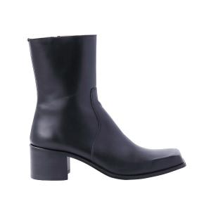 メンズ ブーツ LEATHER SQUARE TOE BOOTS｜zozo