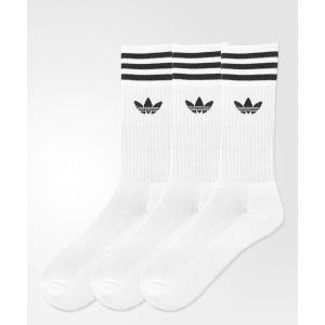 靴下 靴下3足セット [SOLID CREW SOCK] アディダスオリジナルス（メンズ/レディース/キッズ）