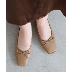 シューズ バレエシューズ 22春夏新色スクエアステッチバレエ