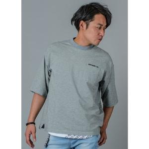 tシャツ Tシャツ メンズ REGIEVO ワインポイントビッグシルエットTシャツ モックネックの商品画像