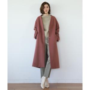 WコンVノーカラーコート　926535 レディース