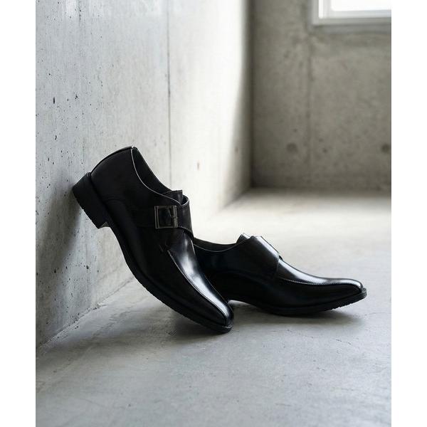 ビジネスシューズ AAA+ モンクストラップヒールアップシューズ メンズ