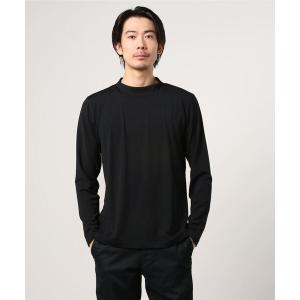 tシャツ Tシャツ ：日本製 裏起毛ストレッチモックネック / 長袖