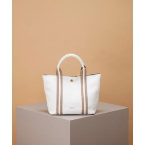 トートバッグ 「TREASURE TOPKAPI」ソフトシュリンク テープコンビ ミニ トート レディース バッグ ショルダーベルト付 レディース