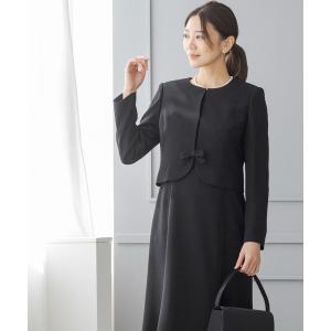 セットアップ 洗えるブラックワンピーススーツ「喪服・礼服」 レディース