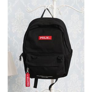 リュック EMBROIDERED BAR CANVAS DAYPACK/ロゴ刺繍　リュックサック/バックパック/デイパック/キャンバスバッグ