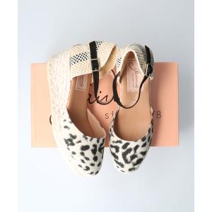 サンダル ウェッジジュートアンクルベルトサンダル(G12501)