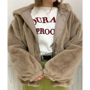 ジャケット ブルゾン WEGO/ファーフードブルゾン レディース