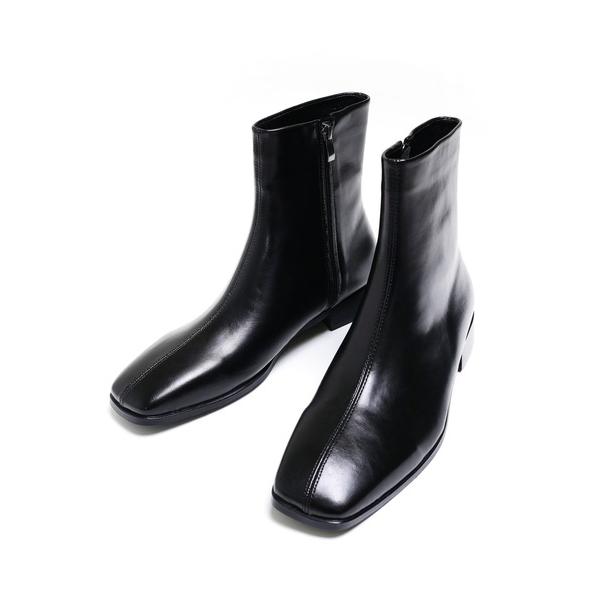 ブーツ スクエアトゥミドルブーツ メンズ