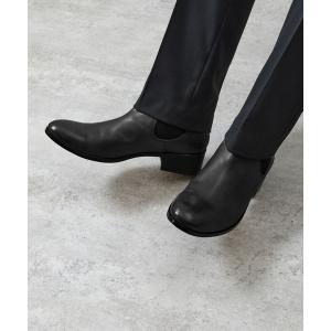 ブーツ PADRONE パドローネ / BL SIDE GORE BOOTS サイドゴアレザーヒールブーツ