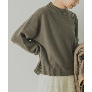 ニット ラムウールショート丈ニット