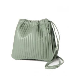 ショルダーバッグ バッグ オリジナル仕切り巾着ショルダーバッグ