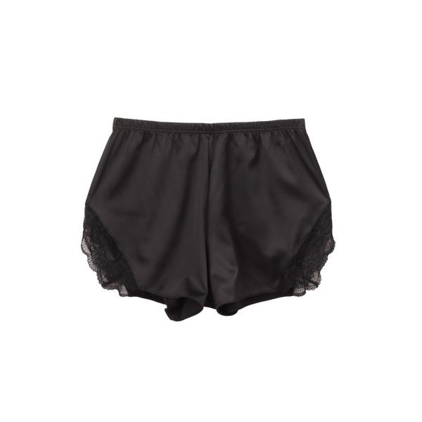 パジャマ ルームウェア レーシーサテン ショートパンツ レディース