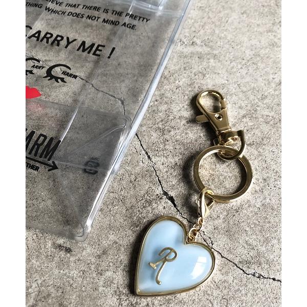 キーホルダー FT:CARRY CHARM キャリーチャーム / ハートイニシャルキーリング