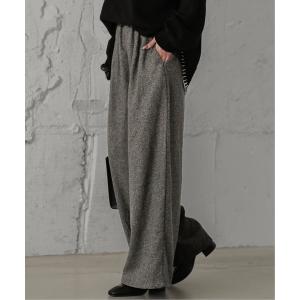 ワイドパンツ パンツ ウールライクワイドパンツ レディース
