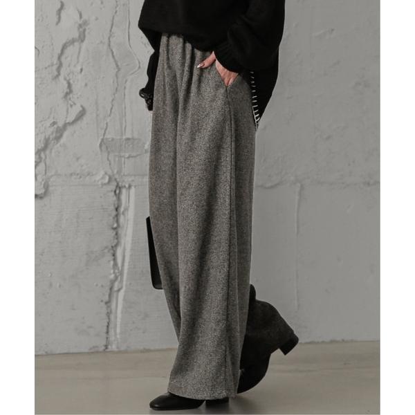 パンツ ウールライクワイドパンツ レディース