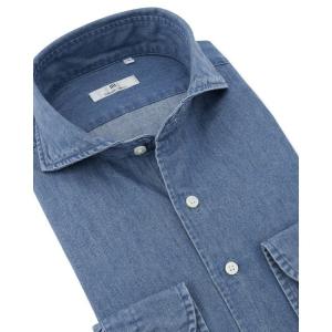 フォーマル シャツ 「CLASSICO TAPERED」「長袖」カッタウェイシャツ/デニム メンズ
