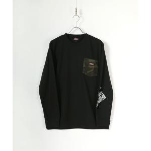 tシャツ Tシャツ Dickies/ディッキーズ 袖プリント ポケット付ロンＴ/大きいサイズ