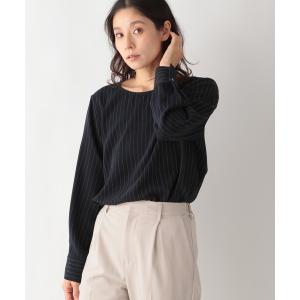 シャツ ブラウス ストライプベーシックブラウス　922822