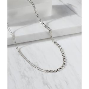 ネックレス コンビチェーンネックレス レディース