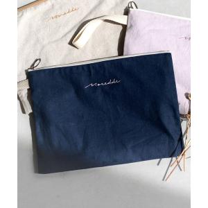 Ｍｏｒｅｄｄｅ　隠しまち付きでたっぷり入る　くったりやわらかＡ４サイズオムツポーチ