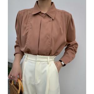 シャツ ブラウス ボリューム袖シャツブラウス