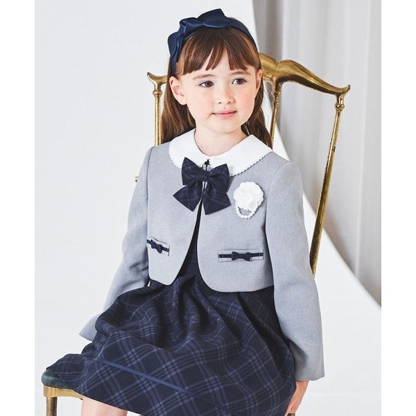フォーマル 発表会 卒園式 入学式 格子柄アンサンブル キッズ 子供服 女の子