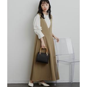 ワンピース ジャンパースカート Vフレアラインジャンスカ / AUNT MARIE'S