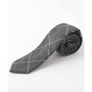 ネクタイ ウールツイード チェック ネクタイ