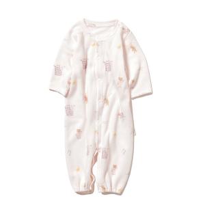 ベビー服 【BABY】モーニングベア新生児２ｗａｙオール