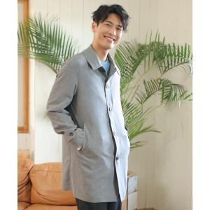 ステンカラーコート トロピカルマテリアル ステンカラーコート