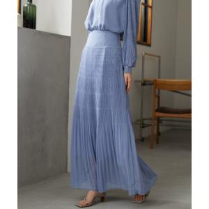 スカート マジョリカプリーツロングスカート